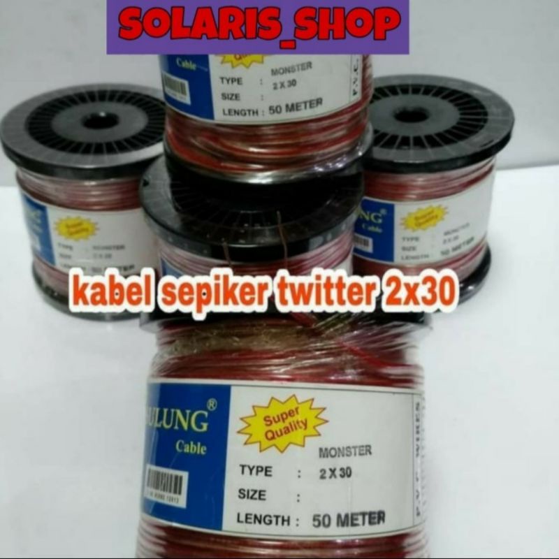 Kabel Twiter/Cable Audio/Kabel Speaker Aktif/Kabel Lampu LED