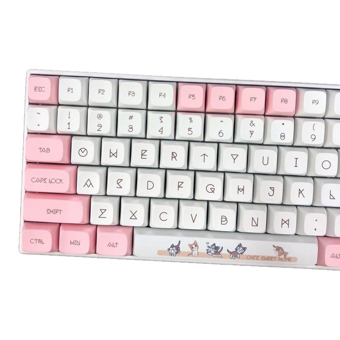 KEYCAPS PBT SUBLIM XDA PROFILE CHI'S SWEET PINK CAT KEYBOARD