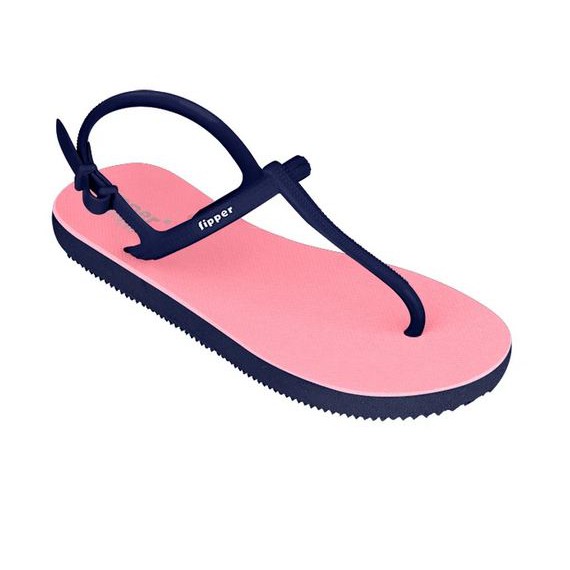 Sandal Fipper Strappy Pink Soft Navy Original