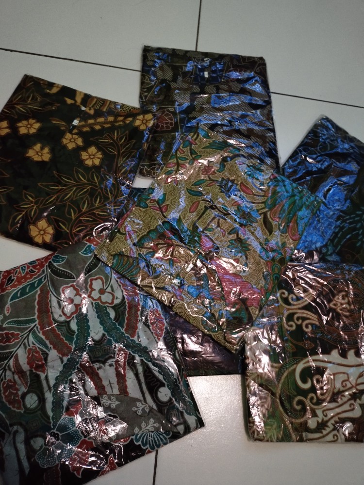 Atasan Batik Dolby Dolbi Dobby Doby Tenun Sutra Tulis Halus Katun Atbm Baron ,sarombit Atasan