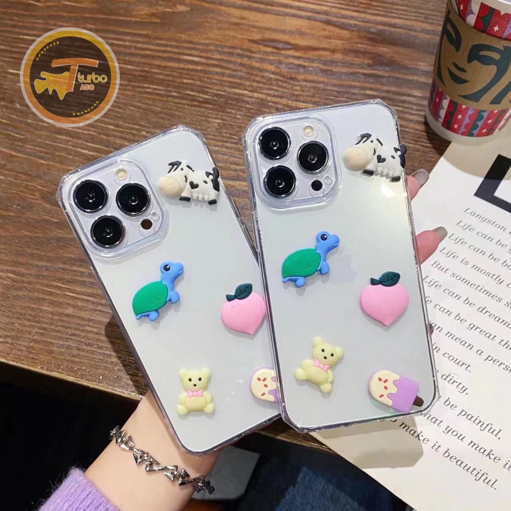 Y022 CLEAR CASE SOFTCASE CLEAR JELLY KARAKTER 3D CUTE OPPO A54 A74 A93 A8 A31 2020 A3S A1K A5S F9 A1