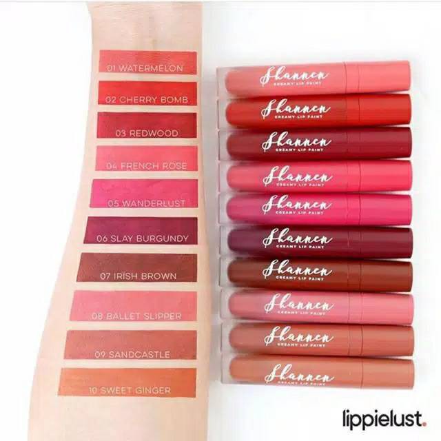 Shannen Lipstick Creamy Lip Paint 100% original