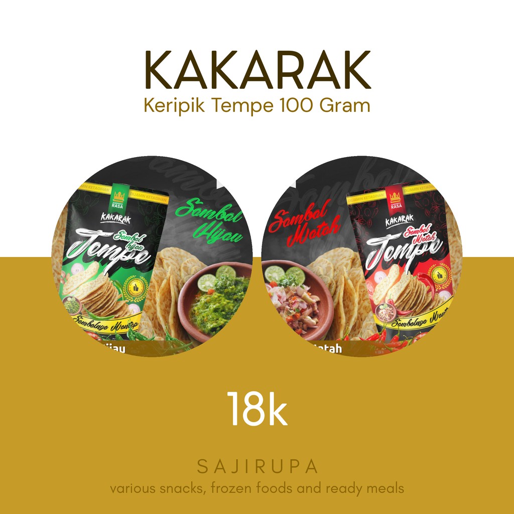 

Keripik Tempe Kakarak 100 Gram