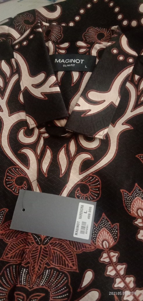 Maginot Kemeja Batik Pria Narendra-ss Lengan Pendek
