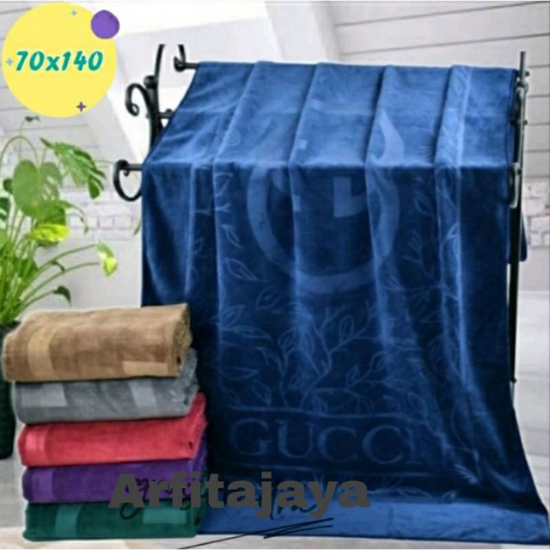 Handuk Mandi Dewasa Jumbo 80x155cm dan 70x140cm Handuk Mandi Dewasa Microfiber Embos