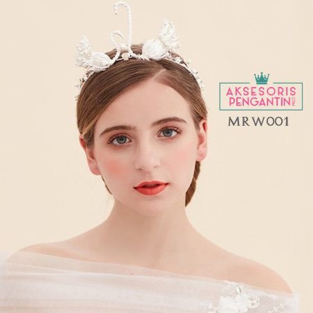 [READY STOCK] MAHKOTA PENGANTIN AKSESORIS WEDDING CROWN WEDDING SWAN MRW001