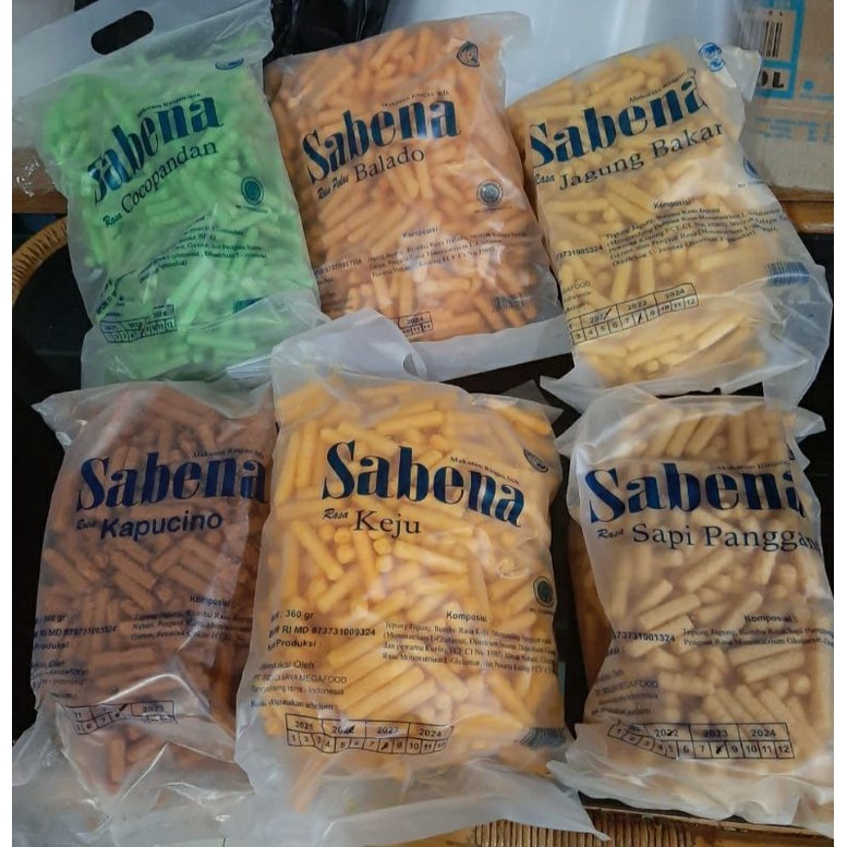 

SABENA SNACK ANEKA VARIAN RASA KEMASAN JUMBO 340 Gram