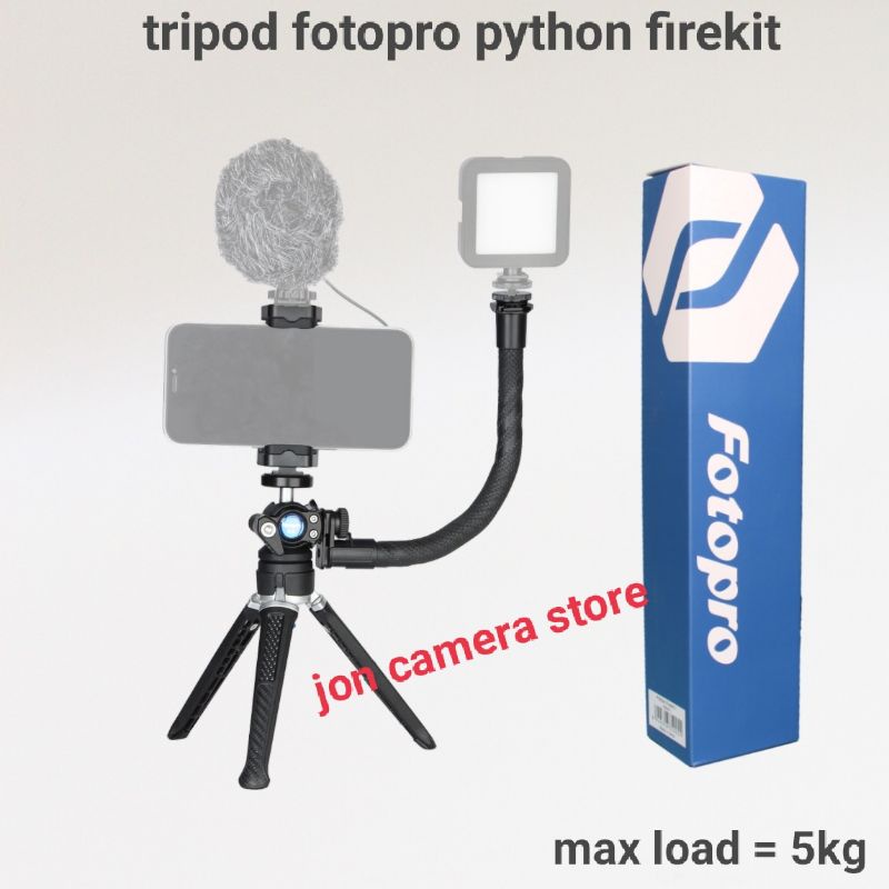 tripod mini fotopro python firekit original tripod meja for kamera /hp