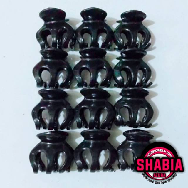 (6pcs) 5,cm Jeday Rambut Hitam  | Jepit Rambut | Garola