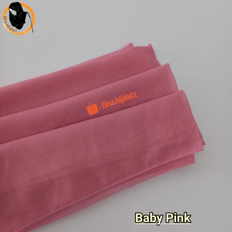 [ COD ] Hijab Bella Square Premium Hijab Segiempat-Baby Pink