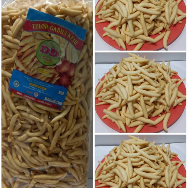 

Snack kiloan telur gabus keju, 250 gr