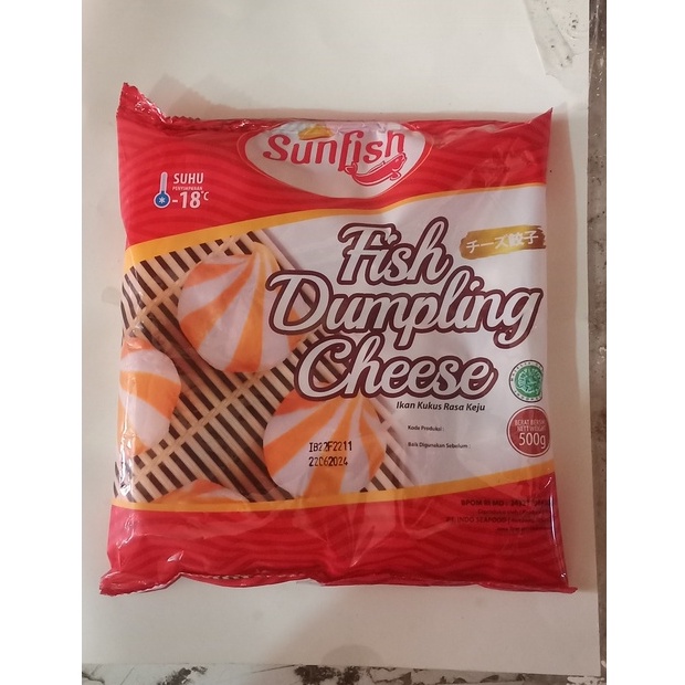 

FROZENFOOD SUNFISH DUMPLING CHEESE 500GR SUKI|OLAHAN IKAN