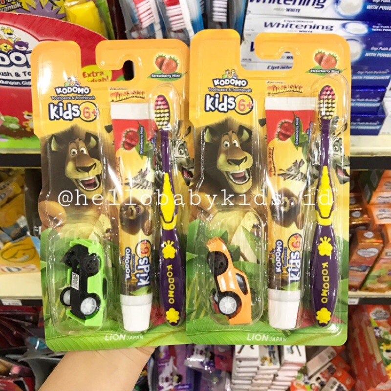 Kodomo kids 6+ sikat gigi dan pasta gigi BONUS MAINAN