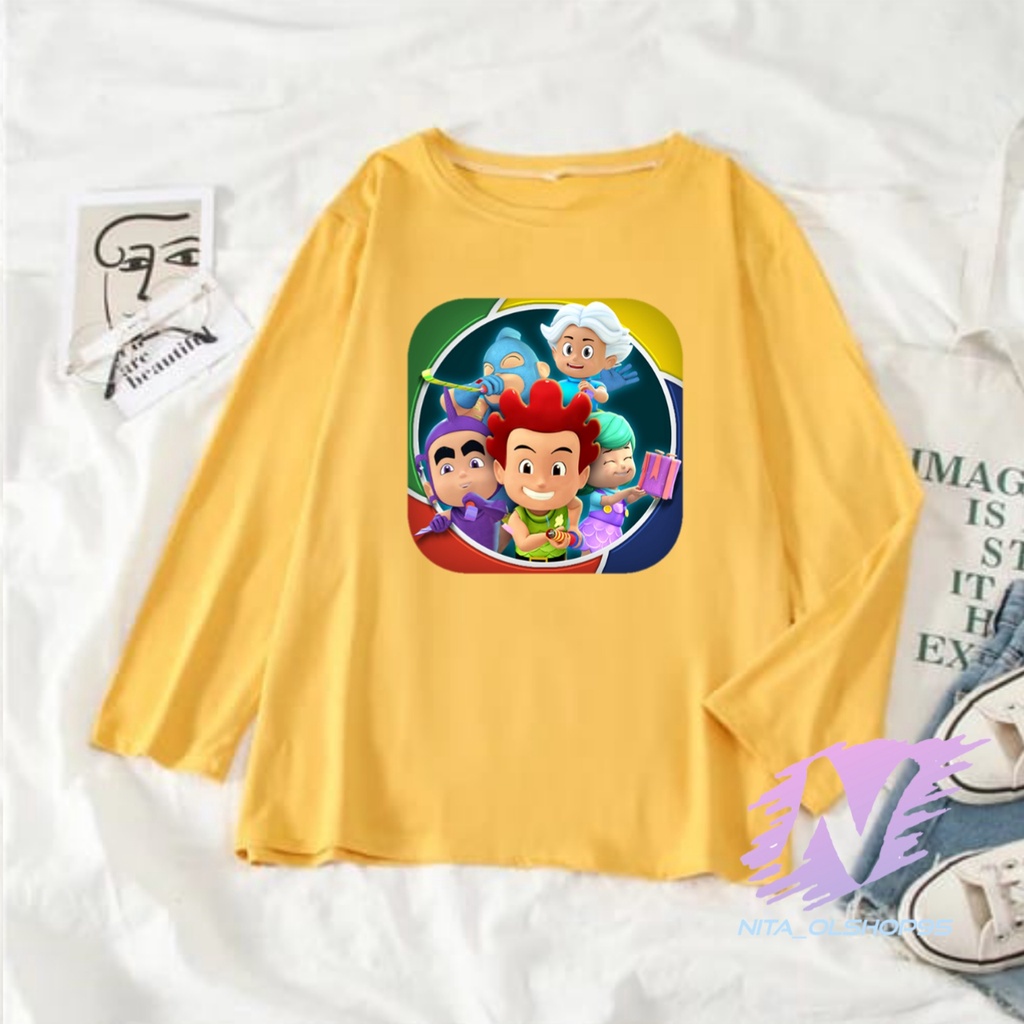 KAOS ANAK LENGAN PANJANG KIKO KARTUN ANAK