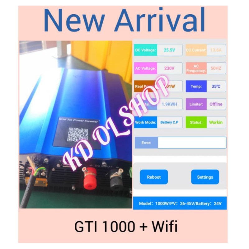 Grid Tie Inverter 1000W