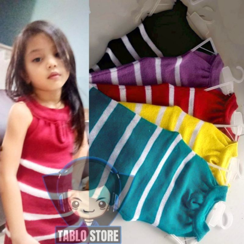 Dress Bolong Dada Baju Rajut Anak Perempuan