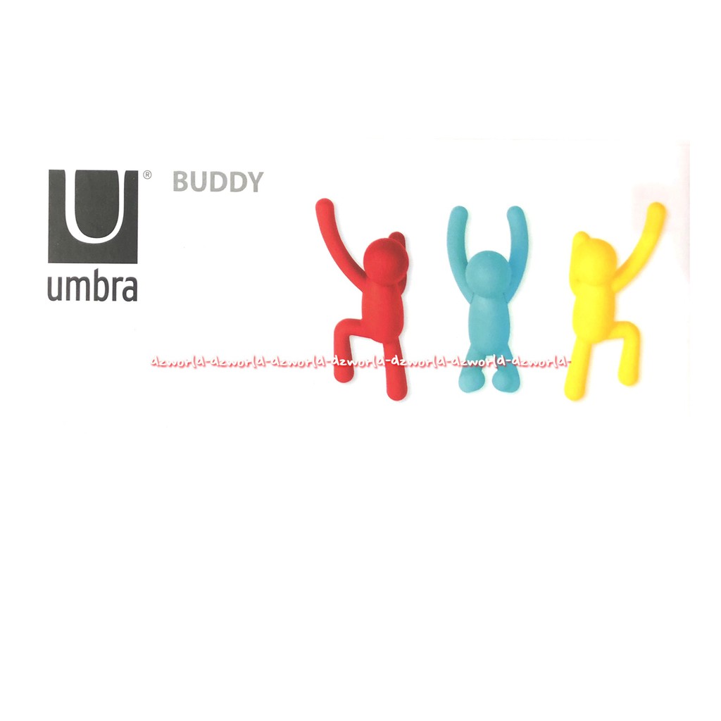 Umbra Buddy 3hooks Alat Gantung Tas Baju Model Lucu Unik People