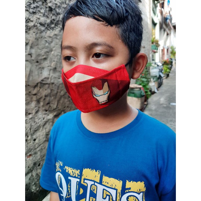 MASKER ANAK KARTUN 3D / MASKER  ANAK KPOP/ TIDAK LUNTUR DAN BERGARANSI ADA 9 VARIAN MOTIF