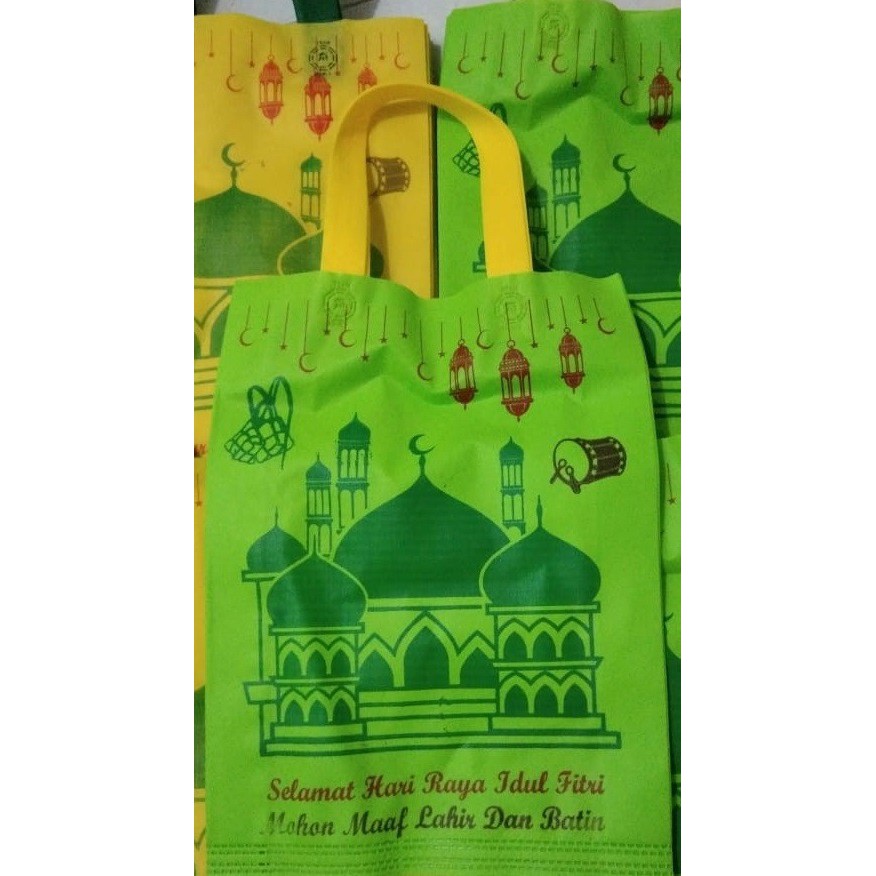 Tas Kain / Tas Tenteng Goodie Bag Kantongan idul fitri lebaran 38x45