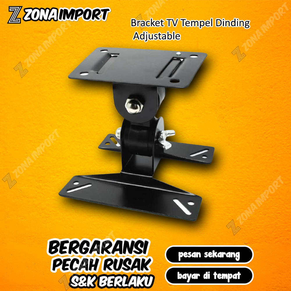 Bracket TV Tempel Gantung Dinding  Adjustable Up and Down Minimalis LED14-24Inch Universal