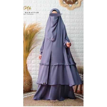 gamis set tangkuban perahu by alfihuraiyah