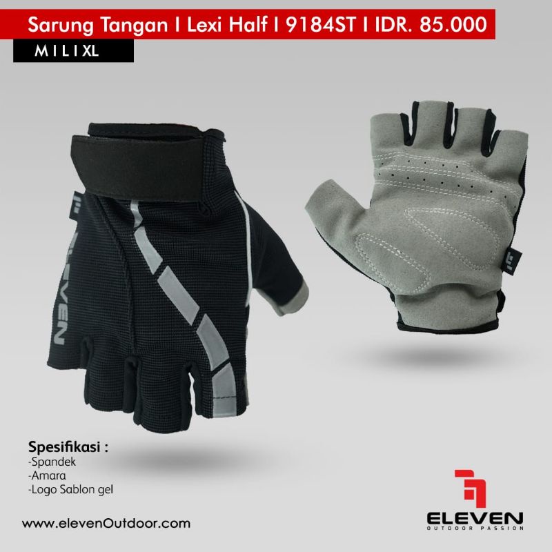 SARUNG TANGAN SEPEDA/ SARUNG TANGAN MOTOR/ SARUNG TANGAN BARU ELLEVEN LEXY