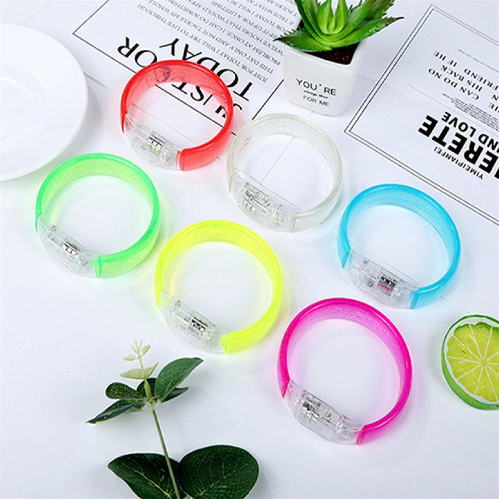 Timekey Gelang Tangan LED Menyala Untuk Penyemangat / Pesta / Hiburan M6T1