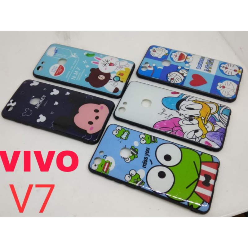 Softcase karakter vivo V7  animasi fuze cowok cewek