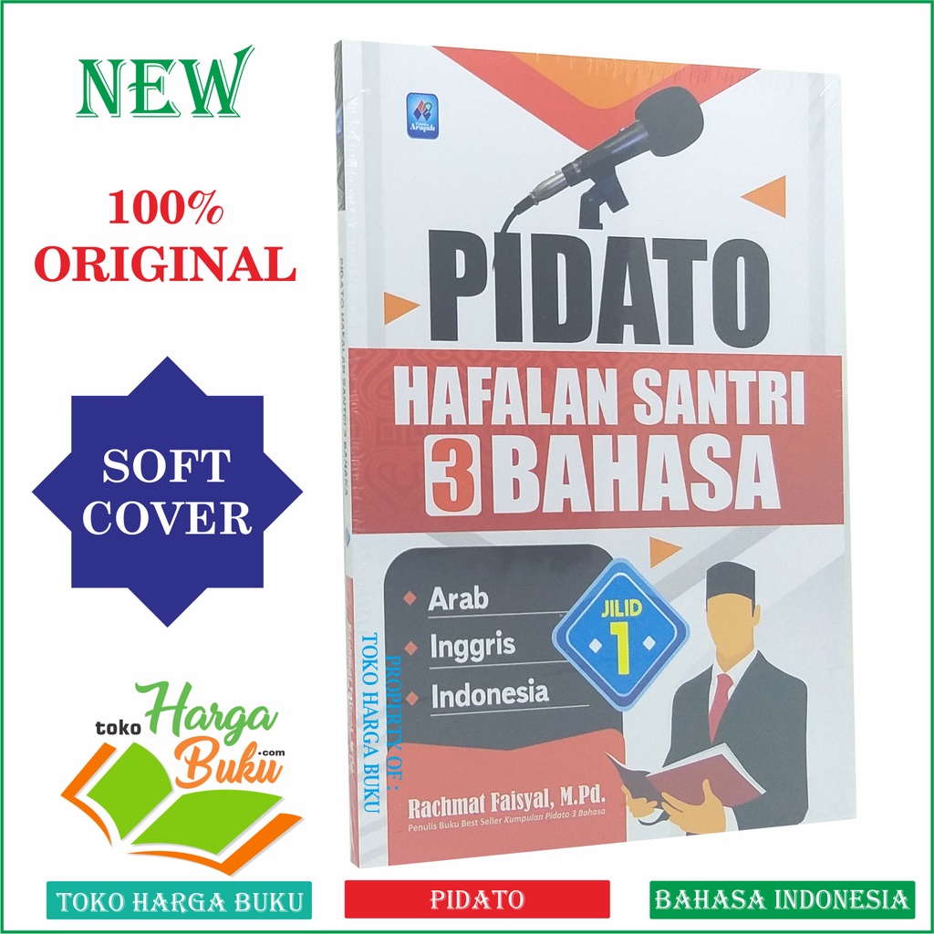Foto Pidato Hafalan Santri 3 Bahasa Jilid 1 Arab Inggris Indonesia Mahir Pidato 3 Bahasa Penerbit Pustaka Arafah
