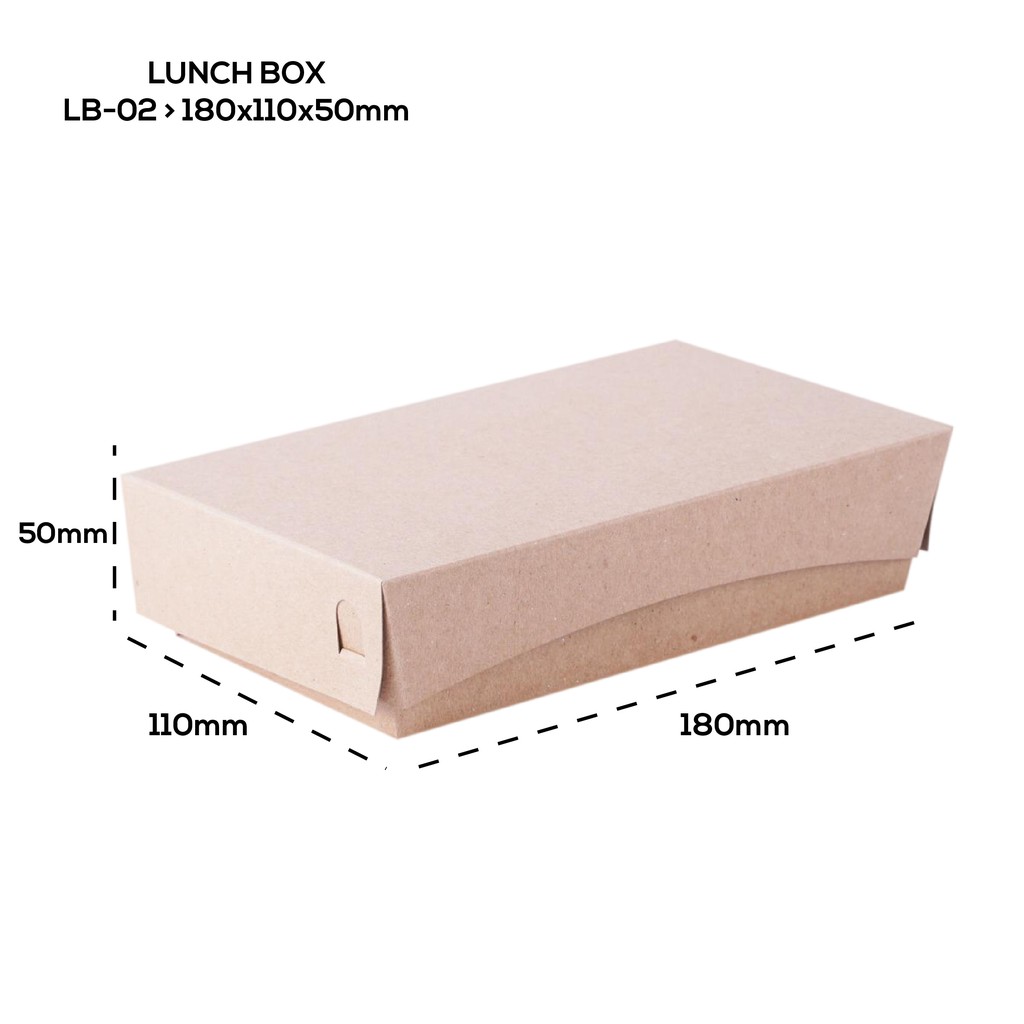 Paper Lunch Box Large Tebal 325 Gsm (LB2K4-Laminasi)