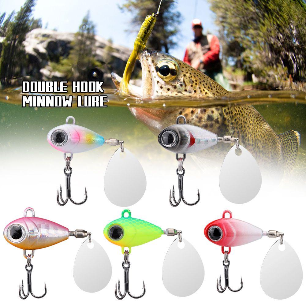 Umpan Pancing Logam Nanas Spinner Tackle Tenggelam Getar Putar Payet Treble Hook
