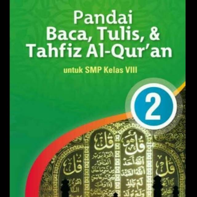 Buku teks pandai baca tulis dan Tahfiz Al-Qur'an k13 erlangga kelas 8 edisi terbaru