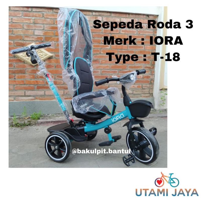sepeda roda tiga iora t18 baru