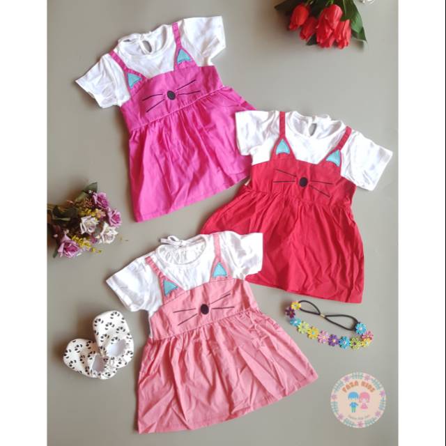 Dress Baby & Anak / Dress Cat / Baju Anak / Baju Baby