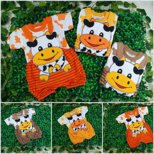 Celana Kodok Kaus uk Bayi 3-12bulan / Baju setelan Jumper Lengan Baby / Jumper Bayi / Overall Anak