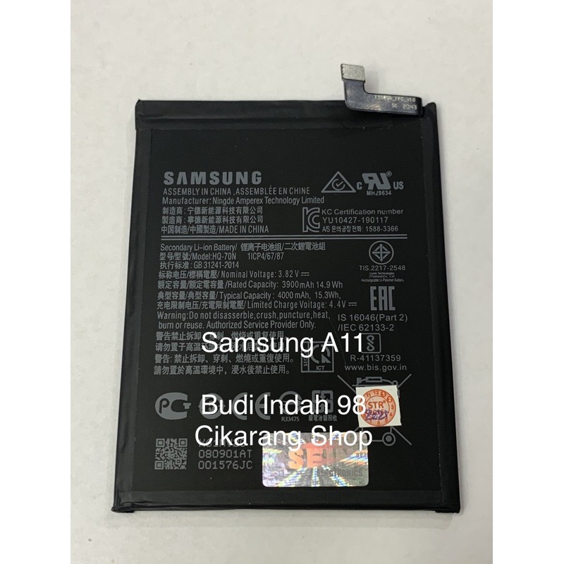 BATERAI SAMSUNG A11, A115 HQ-70N ORIGINAL BATERE BATTERY