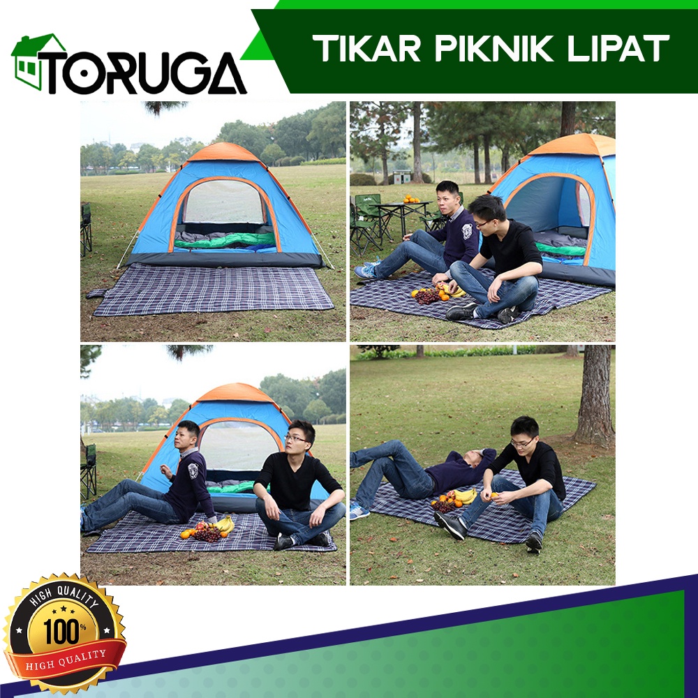Matras Tikar Tiker Piknik Lipat 150x180 Foldable Traveling Camping