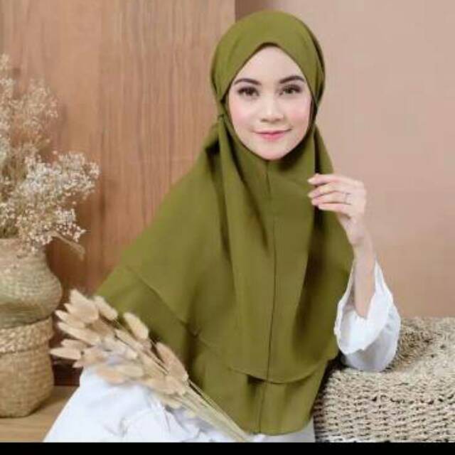 RX FASHION JILBAB BERGO MARIAM 2 LAYER - FASHION MUSLIM 1R