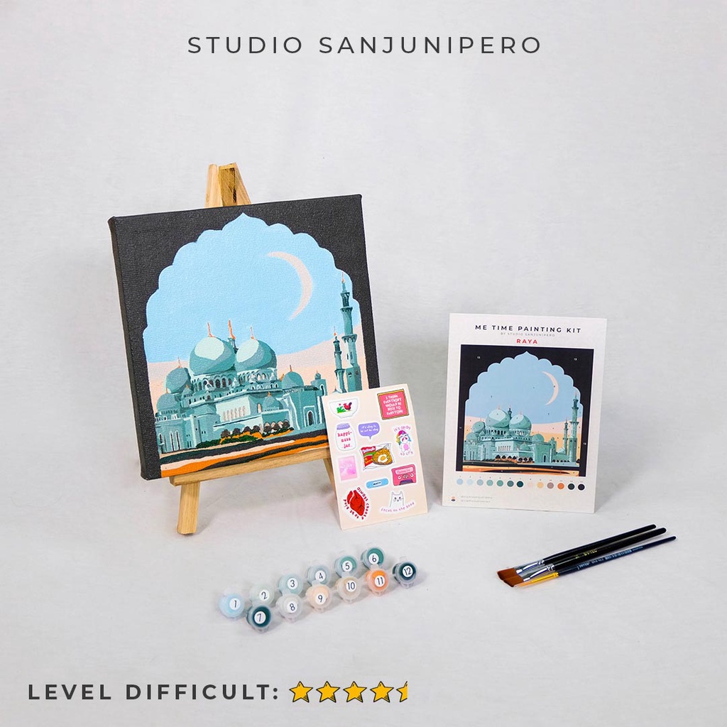 Studio Sanjunipero - Paint By Number Kit - Raya - 25cm x 25cm