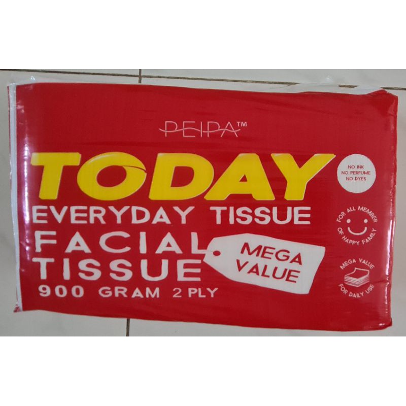 Cashback. tissue Today / Cheerful Day / Nice 900gram / Montiss 1000sheet  facial tissue-Today