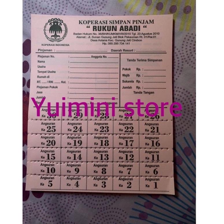

[DISCOUNT EB882] Promise buku angsuran koperasi praktis tinggal sobek ga perlu ribet catat isi 50 lembar Terupdate