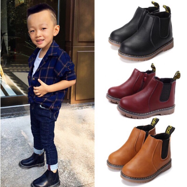 BABYLOGIC - PELOPOR, Kualitas terbaik! Ankle Boots anak (kids) bahan sol karet Sepatu Pesta Anak Kado Ulangtahun Formal