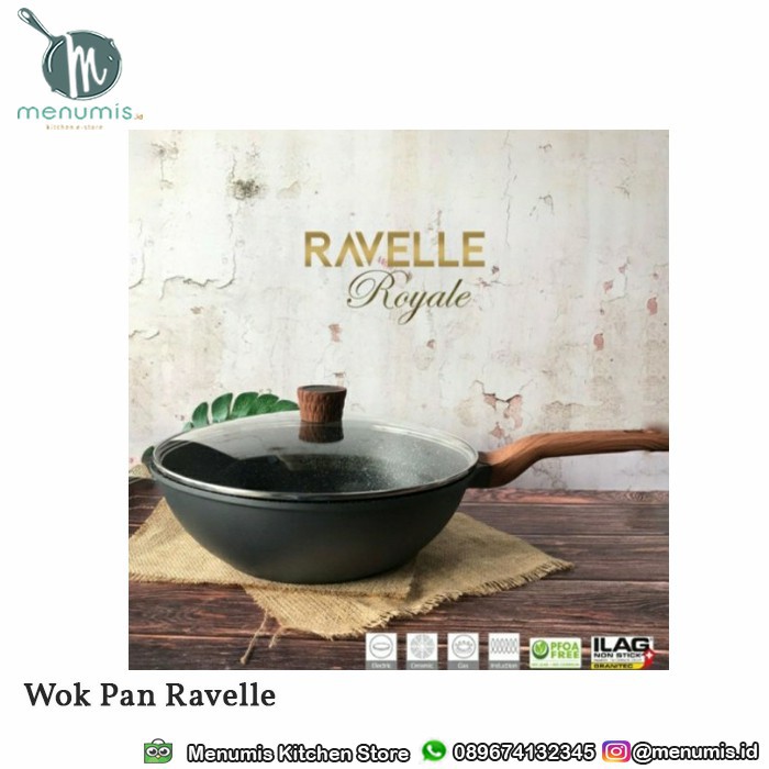 Wok Pan Ravelle Granite 32