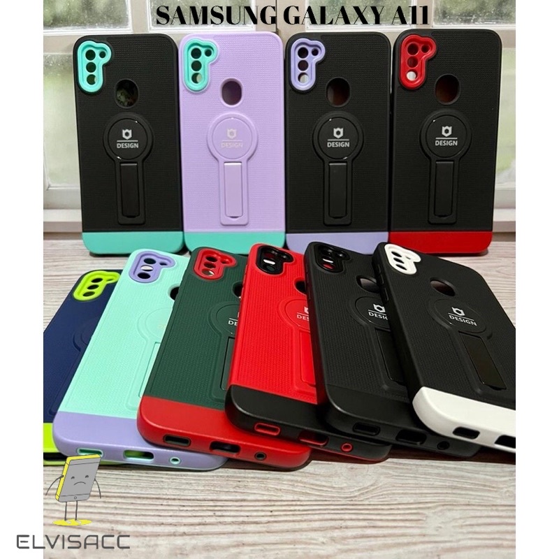 SAMSUNG GALAXY A11 CASING STANDING LIPAT SOFTCASE PELINDUNG KAMERA