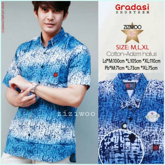 Gradasi kemeja Pria