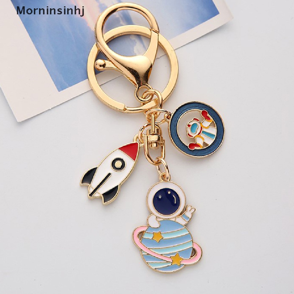 Mornin Gantungan Kunci Astronot Space Travel Collection Keychain Planet Star Galaxy Keyring id