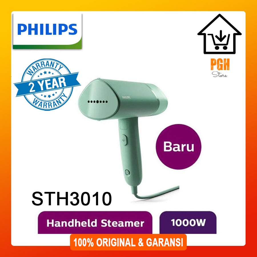 (HARGA PROMO) PHILIPS Handheld Garment Steamer Genggam Tangan STH3010/70 STH 3010