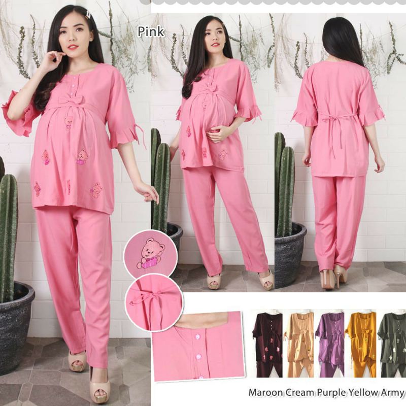 Stelan baju hamil/dress hamil/baju hamil/pakaian wanita[COD] ST11