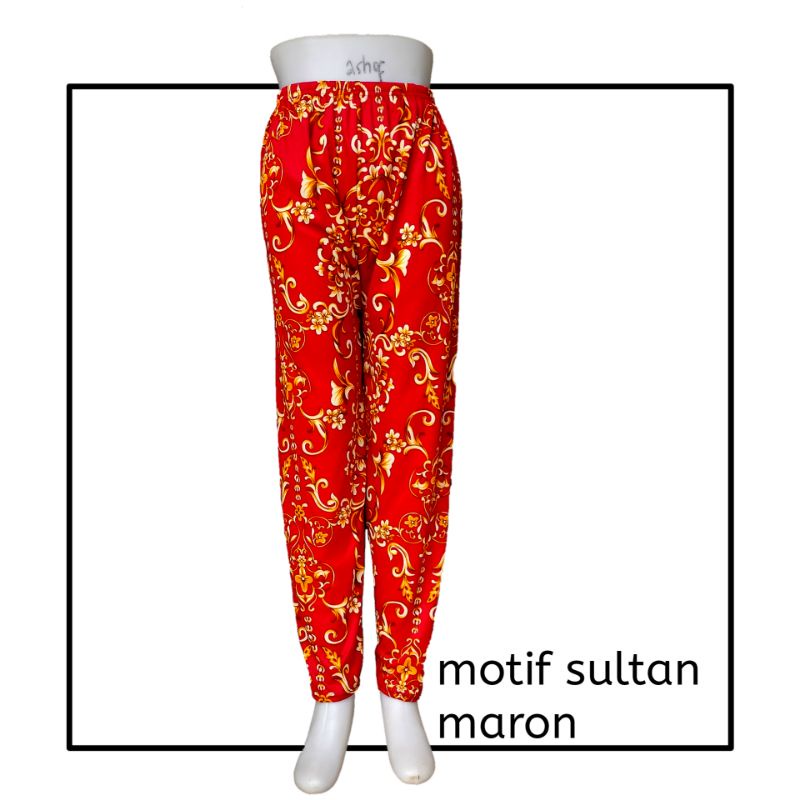 Celana Legging longgar celamis motif bunga