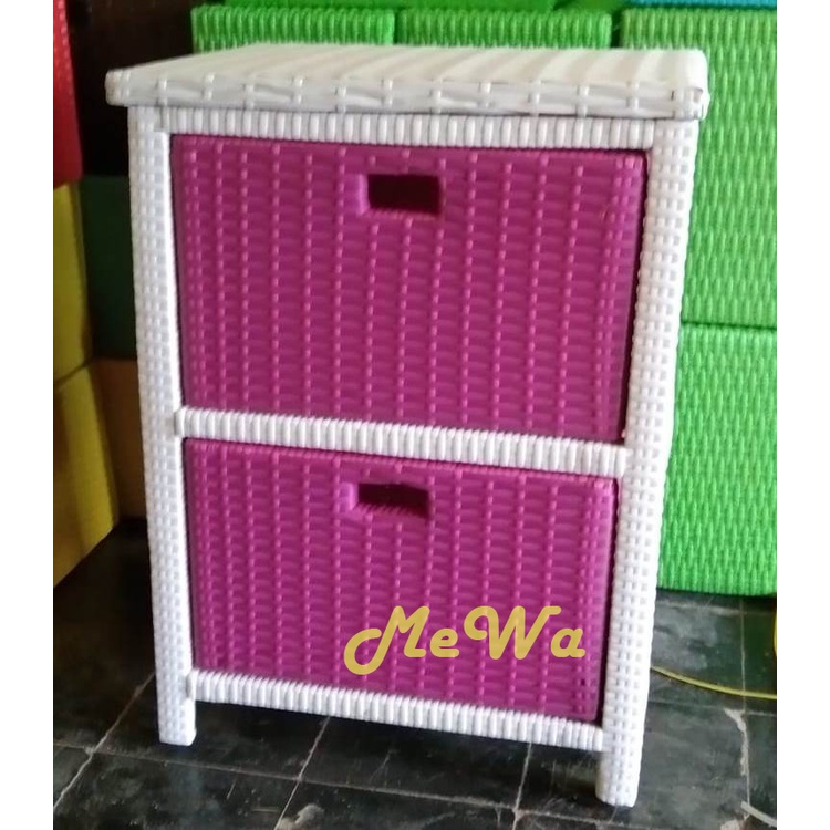 Lemari Laci Rotan Sintetis isi 2